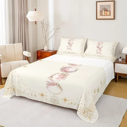 Vista 31 de Juego de sábanas para niños estilo vaquero occidental tamaño individual, juego de ropa de cama con diseño geométrico de cactus, decoración