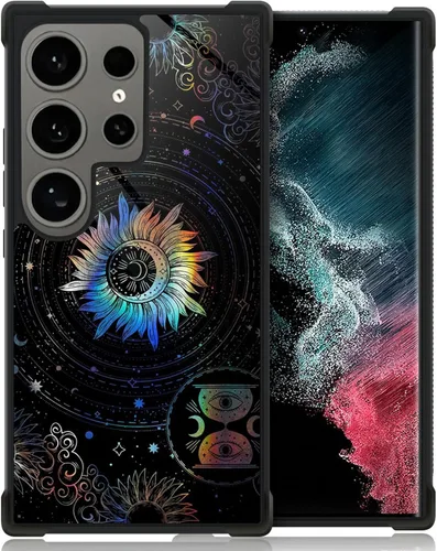 Vista 74 de ZHEGAILIAN Funda compatible con Samsung Galaxy S21, funda de vidrio orgánico para niñas, mujeres y hombres, diseño de cuatro esquinas, antiarañazos