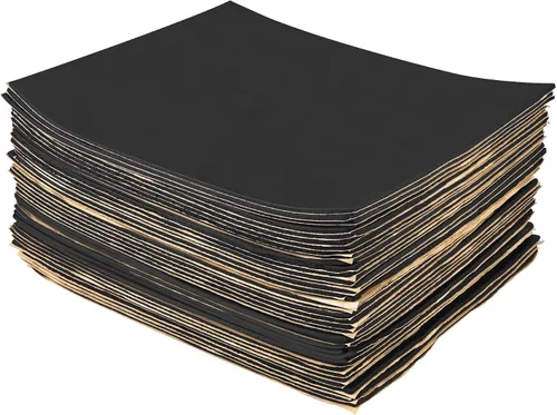 Vista 7 de Material de amortiguación de sonido para coches 157 mil (4 mm) 6 pies cuadrados Adhesivo Espuma de amortiguación de sonido automotriz Mate a prueba