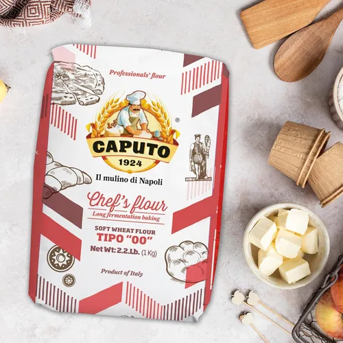 Vista 5 de Antimo Caputo "00" Chefs Harina 1 kg (2.2 libras) bolsas pack de 4