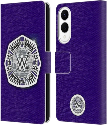 Vista 156 de Head Case Designs Officially Licensed WWE Cruiserweight Champion Title Belts Leather Wallet Case Compatible with Samsung Galaxy A07 4G Campeón