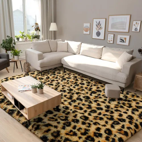 Vista 13 de BENRON Alfombras de pasillo rosas para dormitorio de niñas, estampado de leopardo, 2 x 6 pies para decoración de habitación de niños, guardería