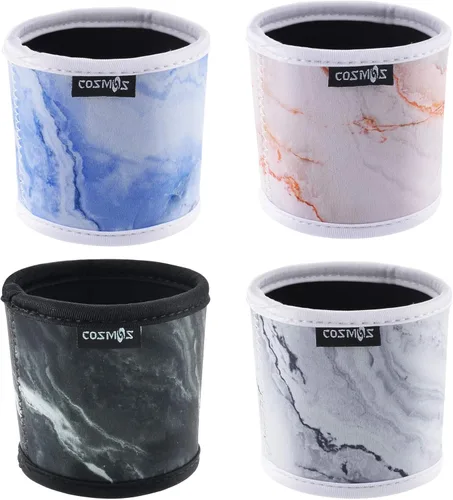 Vista 8 de CM Funda reutilizable para taza de café, funda aislante de neopreno resistente al calor, para café, té, bebidas frías y calientes