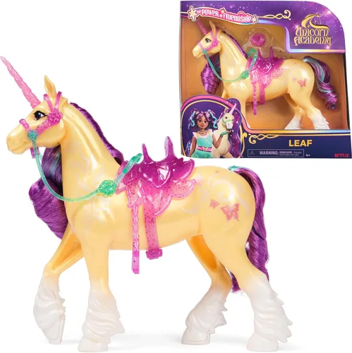 Vista 12 de Unicorn Academy, Poder de la Amistad Cinder con Silla y Brida Translúcida de 11 Pulgadas, Muñecas y Juguetes de Unicornio, Regalos y Pequeños