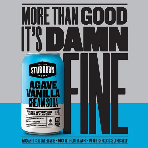 Vista 5 de STUBBORN SODA, Paquete variado de 3 sabores, latas de 12 onzas (paquete de 12)