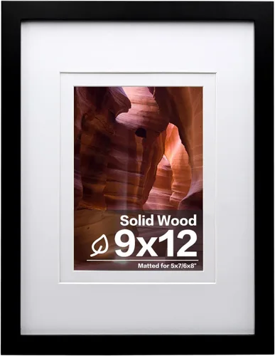 Vista 152 de Egofine - Portarretratos de 4 x 6 pulgadas, de madera maciza con plexiglás, para fotos de 3.5 x 5 con paspartú o de 4 x 6 sin paspartú, para colocar