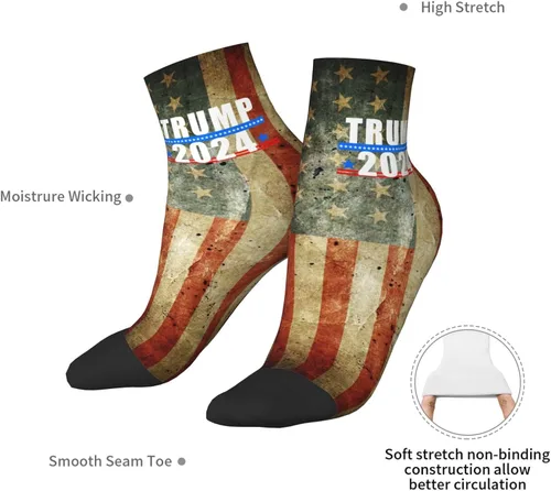 Vista 7 de GDJF Trump 2024 Ankle Socks Winter Low Cut Sports Warm Breathable Comfort Casual Socks For Mens And Womens 11