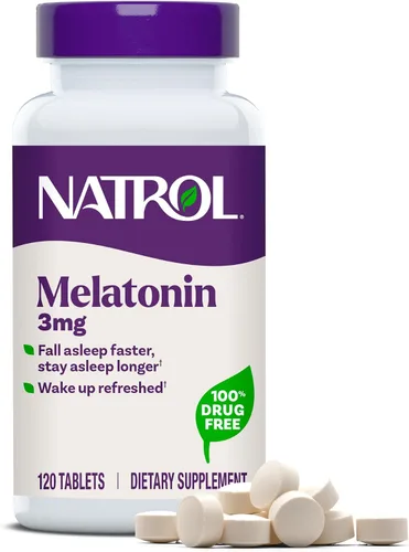 Vista 11 de Natrol Melatonina tabletas de alivio rápido, Nat-4404, 3 mg, 1, 1