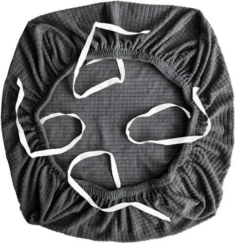 Vista 9 de Sunnyway Funda elástica para asiento de silla de oficina, funda elástica para silla con correas de amarre, funda para silla de comedor, lavable a