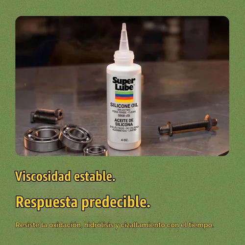 Vista 4 de Super Lube Aceite de silicona CST de alta y baja temperatura (transparente, botella de 4 onzas) Certificado NSF de grado alimenticio y limpio