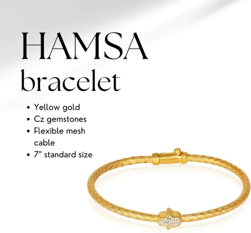 Vista 12 de Alef Bet by Paula Hamsa Hand Bracelet Sterling Silver for Women Worn for Protection and Abundant Blessings Beautiful Design for Everyday Wear