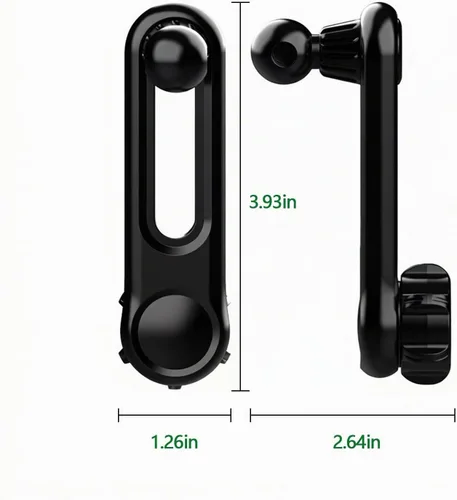 Vista 4 de Brazo de extensión de rótula de 0.669 in/0.67 pulgadas para soportes de teléfono de automóvil, longitud ajustable de 2.04 pulgadas (2.047 in)