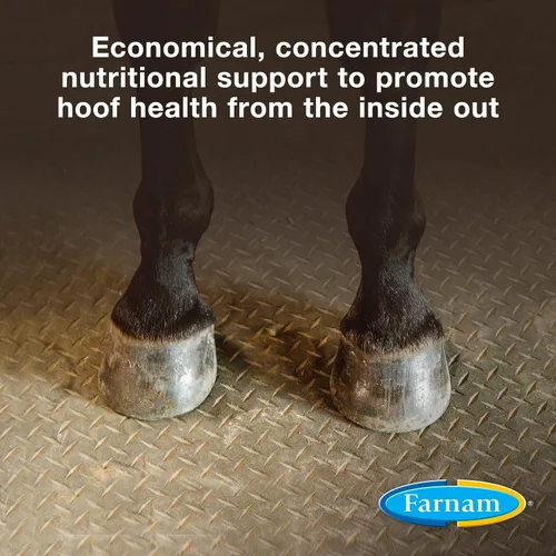 Vista 2 de Farnam Horseshoer's Secret Pelleted Hoof Supplements Concentrado, fórmula económica con 25 mg. de biotina por porción de 2 oz, 3.75 libras