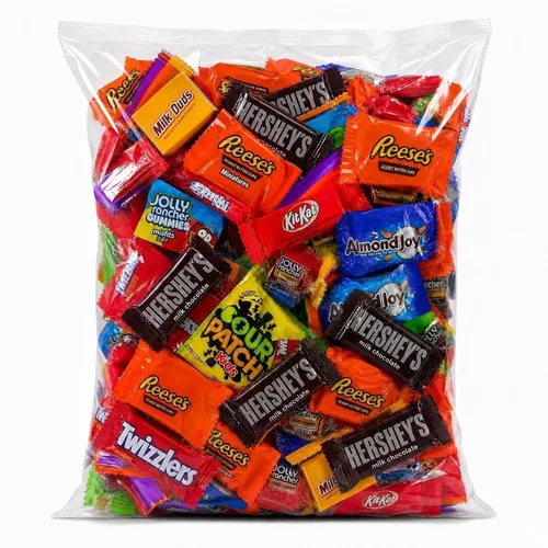 Vista 9 de Paquete variado de chocolates y dulces, 4 libras de caramelos de chocolate surtidos a granel, bolsa de caramelos a granel CandyMix - Dulces