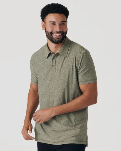 Vista 2 de True Classic Camisas polo activas para hombre, camisas de golf ajustadas de primera calidad para hombres. Camisas polo de manga corta para hombre.