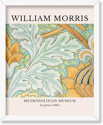 Vista 29 de Poster Master Impresión Vintage del Ladrón de Fresas - Póster Retro de William Morris - Arte de Patrón Floral - Regalo para Hombres y Mujeres