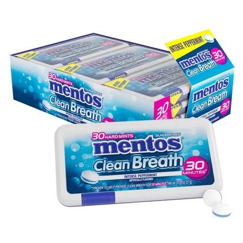 Vista 5 de Mentos Vitamina de mentas duras, mezcla fresca y frutal, botella de 150