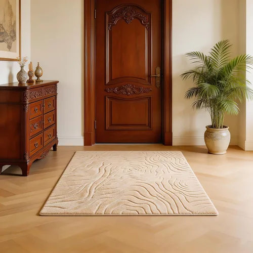 Vista 79 de UKELER Tapete antideslizante para puerta, alfombras de acento modernas para entrada, estilo romántico campestre americano, alfombras de algodón