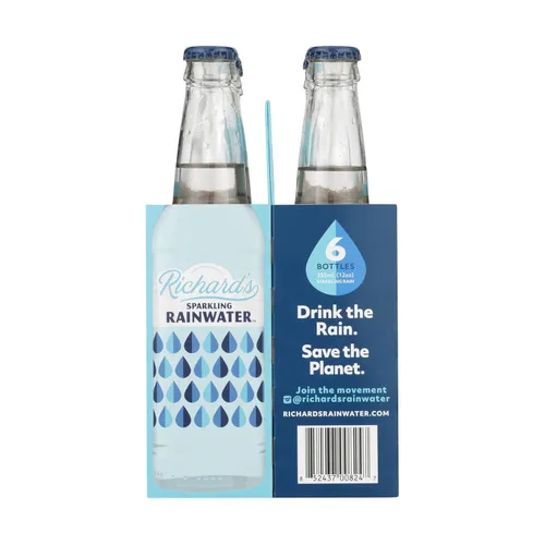 Vista 3 de Richard's Rainwater Agua de lluvia con gas, 12 FZ