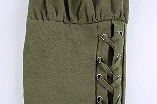 Vista 6 de Pantalones al tobillo para hombre tipo medieval vikingos traje de navegante o pirata pantalones renacentistas góticos