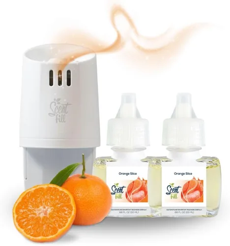 Vista 41 de Scent Fill Ambientador enchufable de sidra de manzana, repuestos de aceite perfumado, 2 recambios + difusor