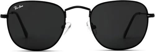 Vista 2 de Pro Acme Gafas de sol cuadradas vintage, lentes de vidrio clásicas, marco de metal, gafas de sol retro de moda