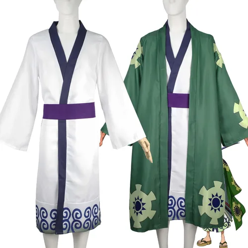 Vista 2 de Capa de disfraz de anime para adultos, capa negra, capa para hombre, uniforme de Halloween