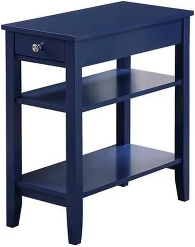 Vista 16 de Convenience Concepts American Heritage Mesa Auxiliar de Cabecera con Cajón de 23.5" - Mesa Clásica de Sala de Estar con Estante de Almacenamiento