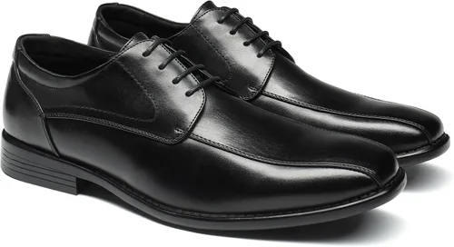 Vista 5 de Bruno Marc Zapatos de vestir formales clásicos con cordones Oxfords para hombre