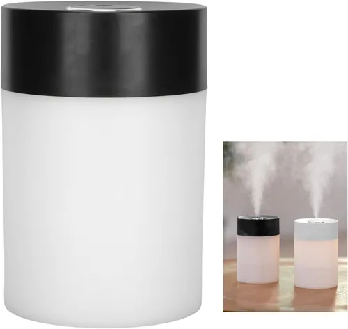 Vista 4 de FLEXMAN Humidificador de aire, humidificador portátil pequeño de niebla fría de 20.3 fl oz, carga USB, humidificador de niebla fría de bajo ruido
