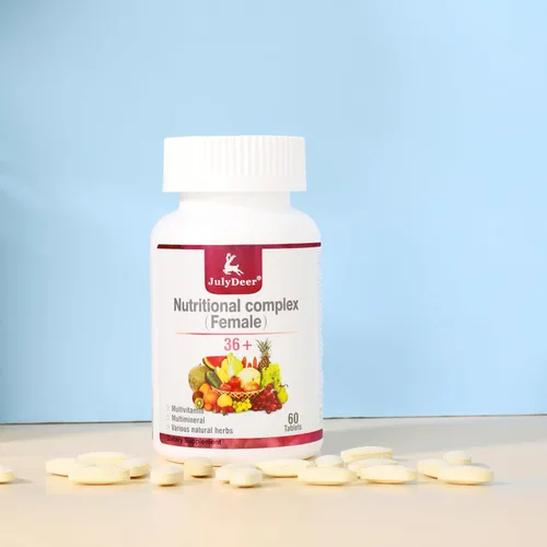Vista 6 de JulyDeer Multivitamínico para mujeres 60 tabletas completas multiminerales 2 botellas.