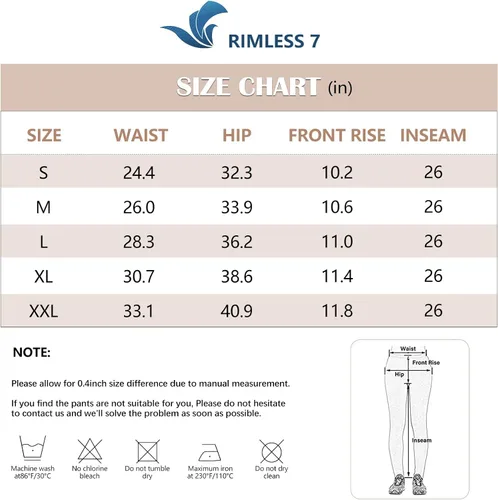 Vista 6 de RIMLESS 7 Leggings para mujer con bolsillos de cintura alta, pantalones de yoga de algodón para entrenamiento, correr, atletismo, pantalones capri