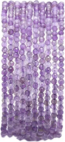 Vista 22 de BEADIA Cuentas de piedra natural africana de turquesa faceted rondelle 3x4mm semipreciosas sueltas para hacer joyas 38cm