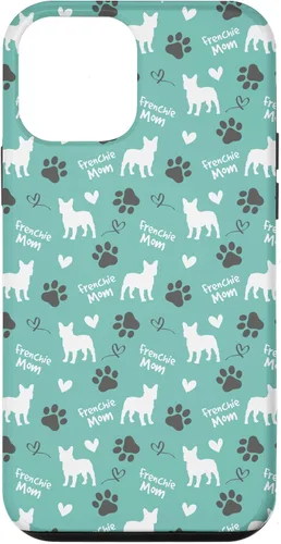 Vista 16 de Frenchie Mom French Bulldog Mom Blue Women Case for iPhone 17