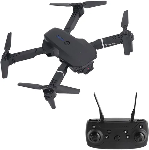 Vista 4 de E88 4 Eje RC Drone Aéreo Quadcopter HD Doble Cámara Alta Resolución Volteando Plegable Negro