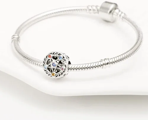 Vista 2 de TINSLO Christmas Theme Charm fits Pandora Bracelets 925 Sterling Silver Pendant for Women Girls Christmas Gifts for Women Charm for Bracelet and
