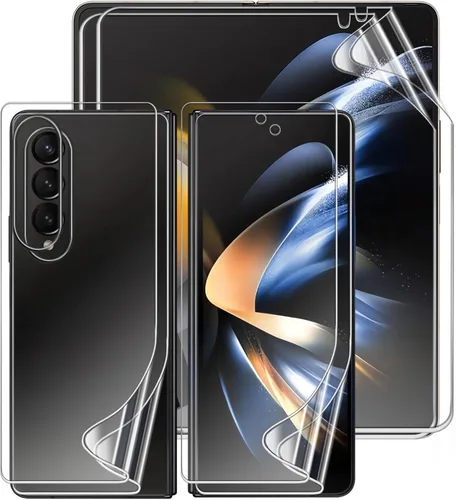 Vista 14 de 2 juegos de protectores de pantalla para Samsung Galaxy Z Flip 4, película interior de hidrogel de TPU + protector de pantalla frontal y trasera HD