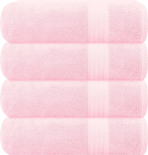 Vista 14 de GLAMBURG Juego de 2 Sábanas de Baño Extra Grandes de Algodón Premium de 700 GSM - 100% Algodón Peinado - 2 Sábanas de Baño 35x70 pulgadas - Calidad