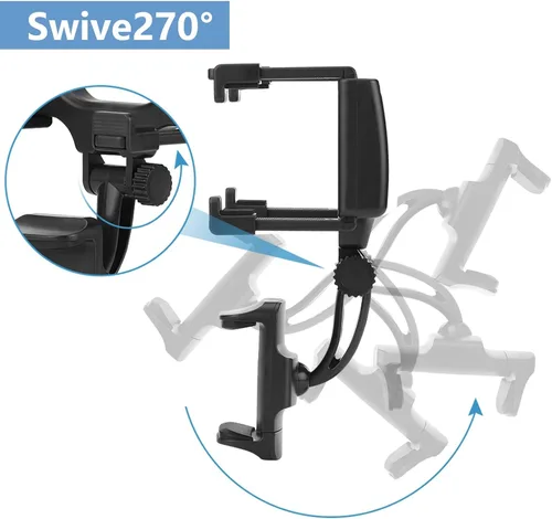 Vista 7 de Clip de agarre universal para espejo retrovisor de coche, soporte universal para teléfono celular para iPhone Samsung HTC GPS Smartphone
