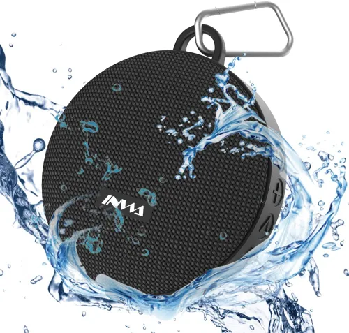Vista 8 de Inwa Altavoces de bicicleta Bluetooth con modo de tarjeta TF, altavoz portátil inalámbrico impermeable para bicicleta, micrófono integrado