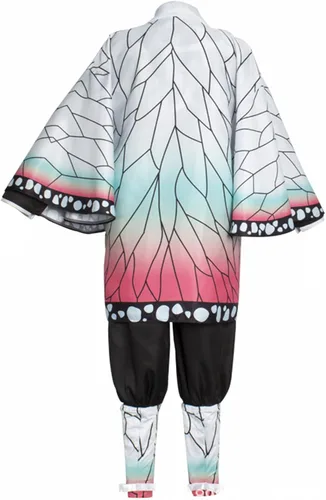 Vista 4 de Oturgor Disfraz de cosplay de anime, kimono para niños y adultos, conjunto completo unisex, decoración de fiesta de Halloween y Navidad