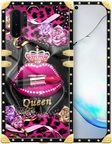 Vista 208 de Funda compatible con Samsung Galaxy S10 4G, TPU suave de lujo y parte trasera de policarbonato duro para niñas y mujeres, funda protectora a prueba