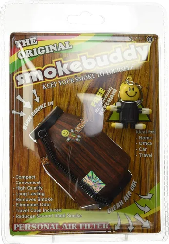 Vista 2 de Filtro limpiador y purificador de aire personal que elimina malos olores Smoke Buddy - Madera