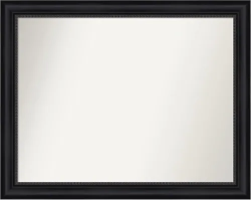 Vista 298 de Amanti Art Espejo personalizado, espejo de baño negro Astor, espejo de pared o espejo de tocador de baño sobre el fregadero (25 x 25 pulgadas)
