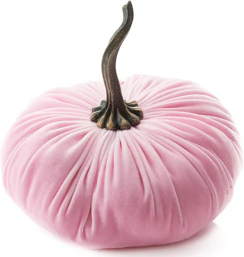 Vista 11 de Your Heart's Content Calabaza de terciopelo de 9 pulgadas, decoración de otoño hecha a mano, centro de mesa de boda de otoño, decoración rústica