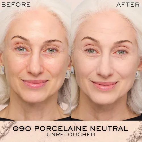 Vista 3 de Lancôme Base en polvo de doble acabado: acabado natural, cobertura transparente a completa, base de polvo de larga duración, controla el brillo