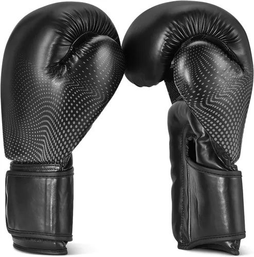 Vista 7 de Amazon Basics Guantes de boxeo para hombres y mujeres, para sparring, entrenamiento, Muay Thai, kickboxing, MMA