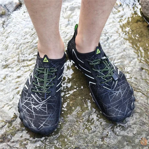 Vista 6 de UBFEN Zapatos acuáticos para natación, para hombre y mujer, para deportes de playa, secado rápido, descalzos para navegación, pesca, buceo, surf