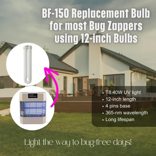 Vista 3 de Bombilla de repuesto BF-150 Bug Zapper 40W para Flowtron Stinger 12" FUL40T8/BL
