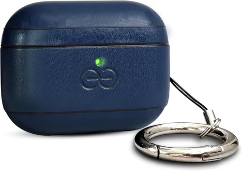 Vista 56 de Dreem Om - Funda para estuche con clip para llavero compatible con AirPods 1 y 2, funda de cuero vegano para Airpods para hombres y mujeres, Negro